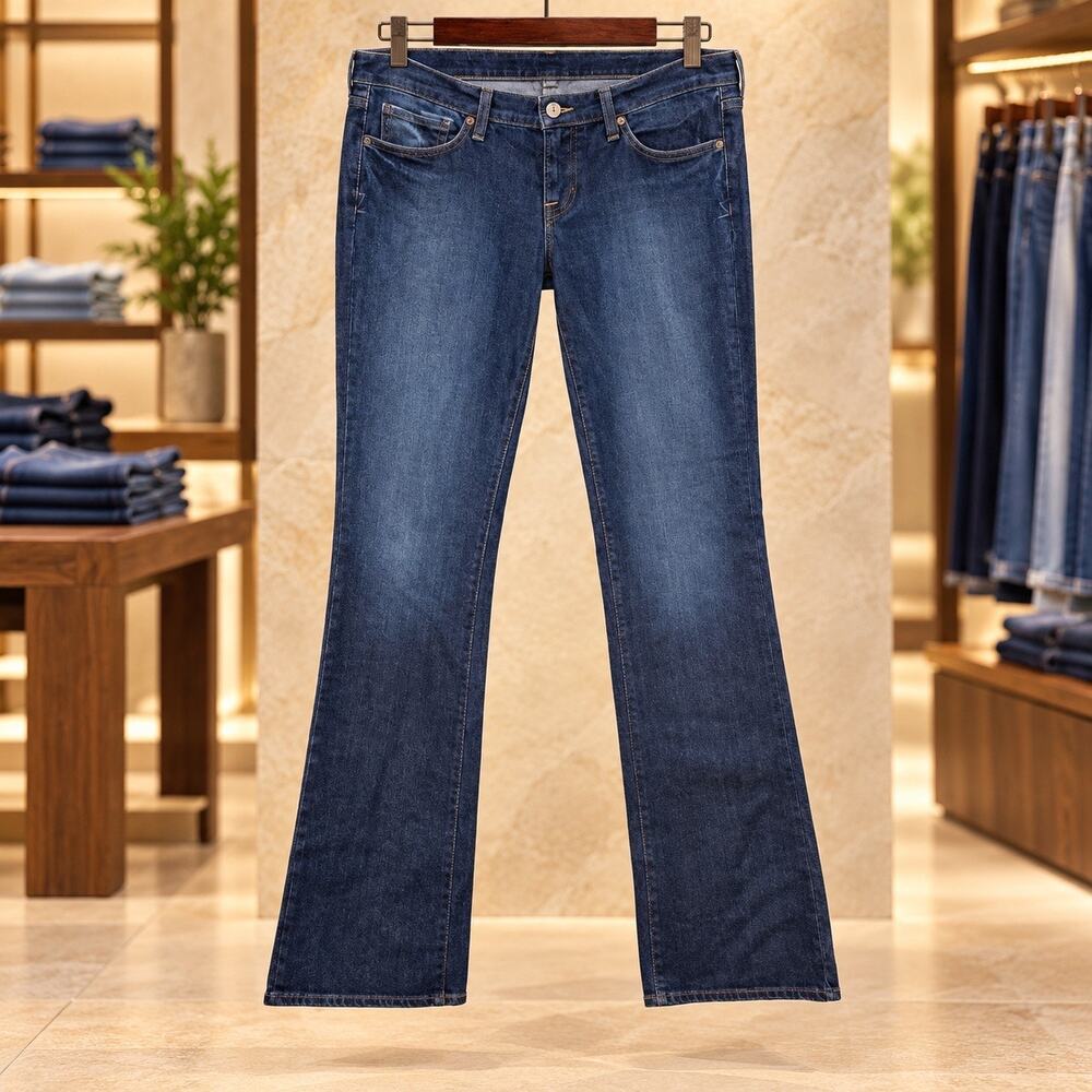 Lucky Brand Zoe Bootleg Jeans 12/31 NWT Low Rise Slim Fit Long 34” Inseam Chic